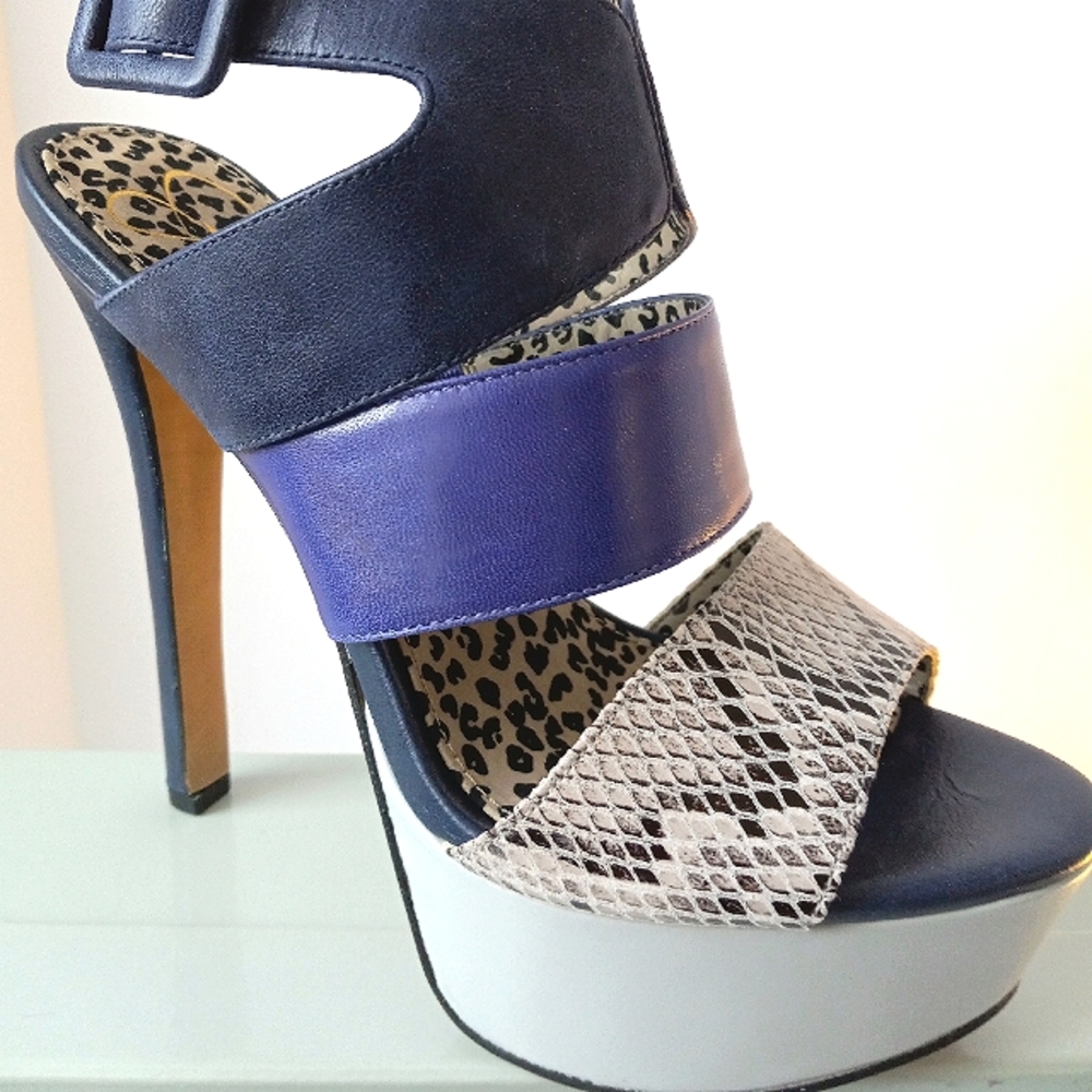 New Jessica Simpson Leather Stilettos Size 7.5